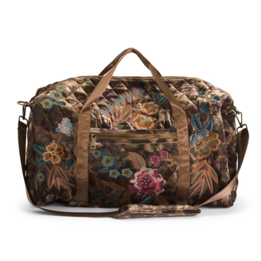 JOHNNY WAS Bianca Velvet Quilted Duffel